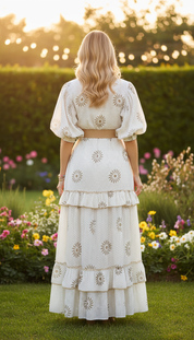 Robe longue Azure Bloom