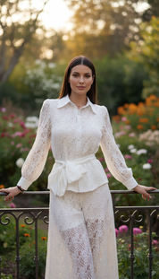 Zweiteiliges Set aus Bio-Spitze