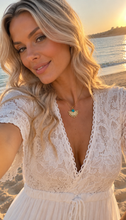 Turquoise Sun Necklace