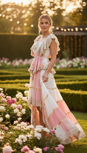Lunaria Pink Asymmetrical Set