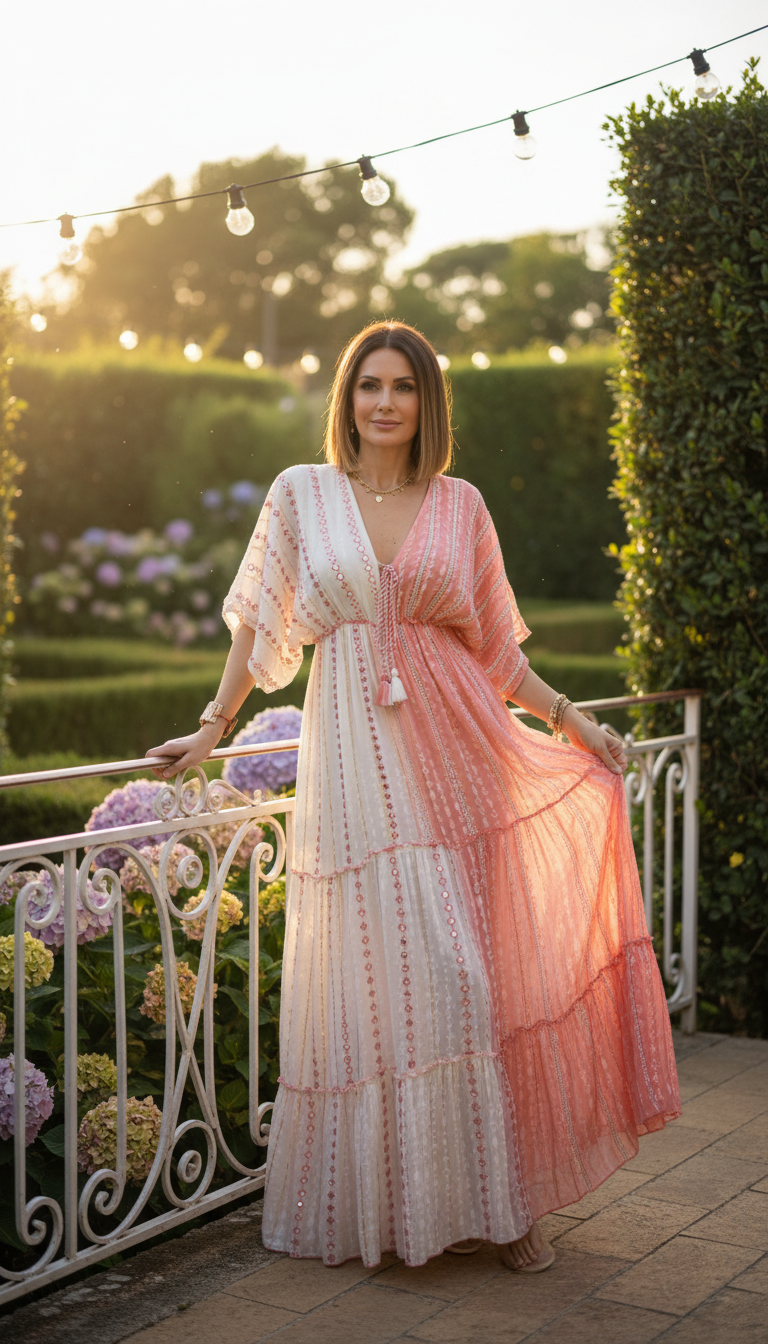 Blush Meadow Maxi Dress