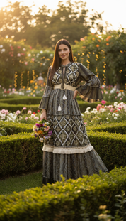 Golden Dusk Maxi Dress