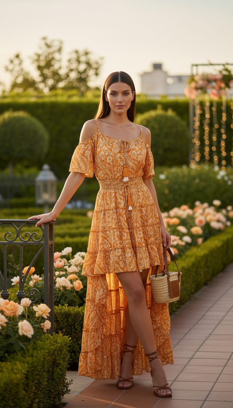 Gardenia Seidenkleid