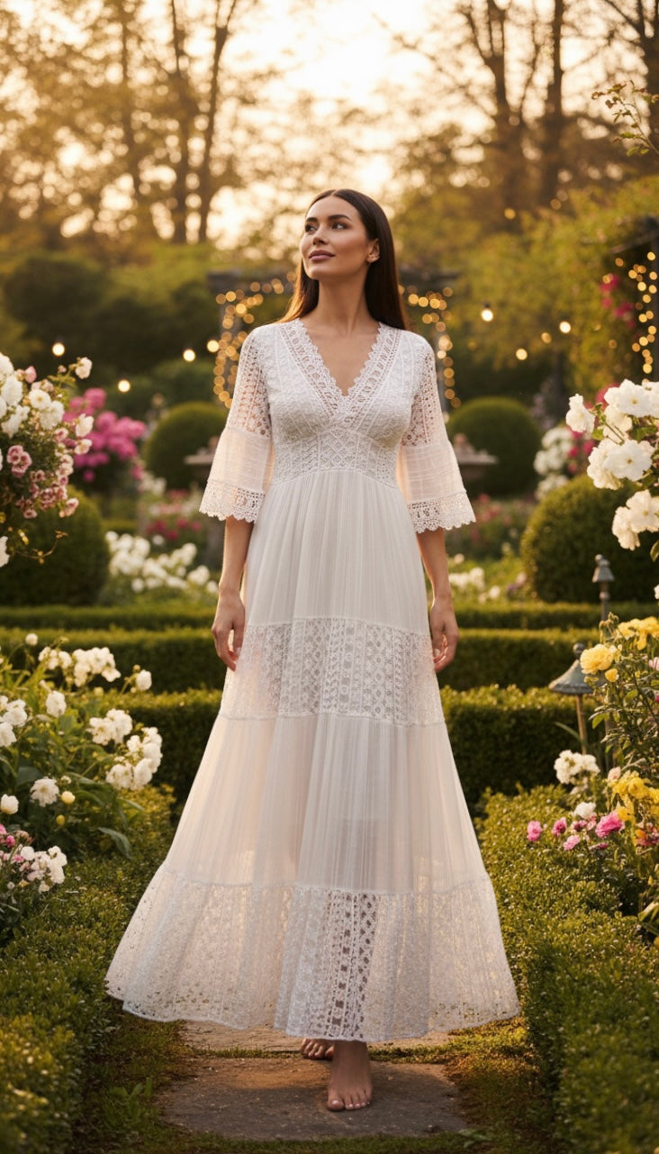 Boho Maxi Lace Dress