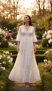 Boho Maxi Lace Dress