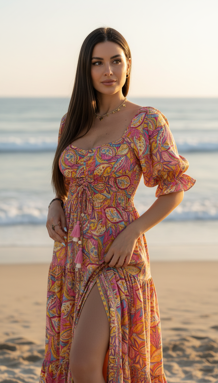 The Smocked Silk Dress