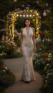 White Beaded Elegance Party Dress