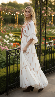 Amber Whisper Maxikleid