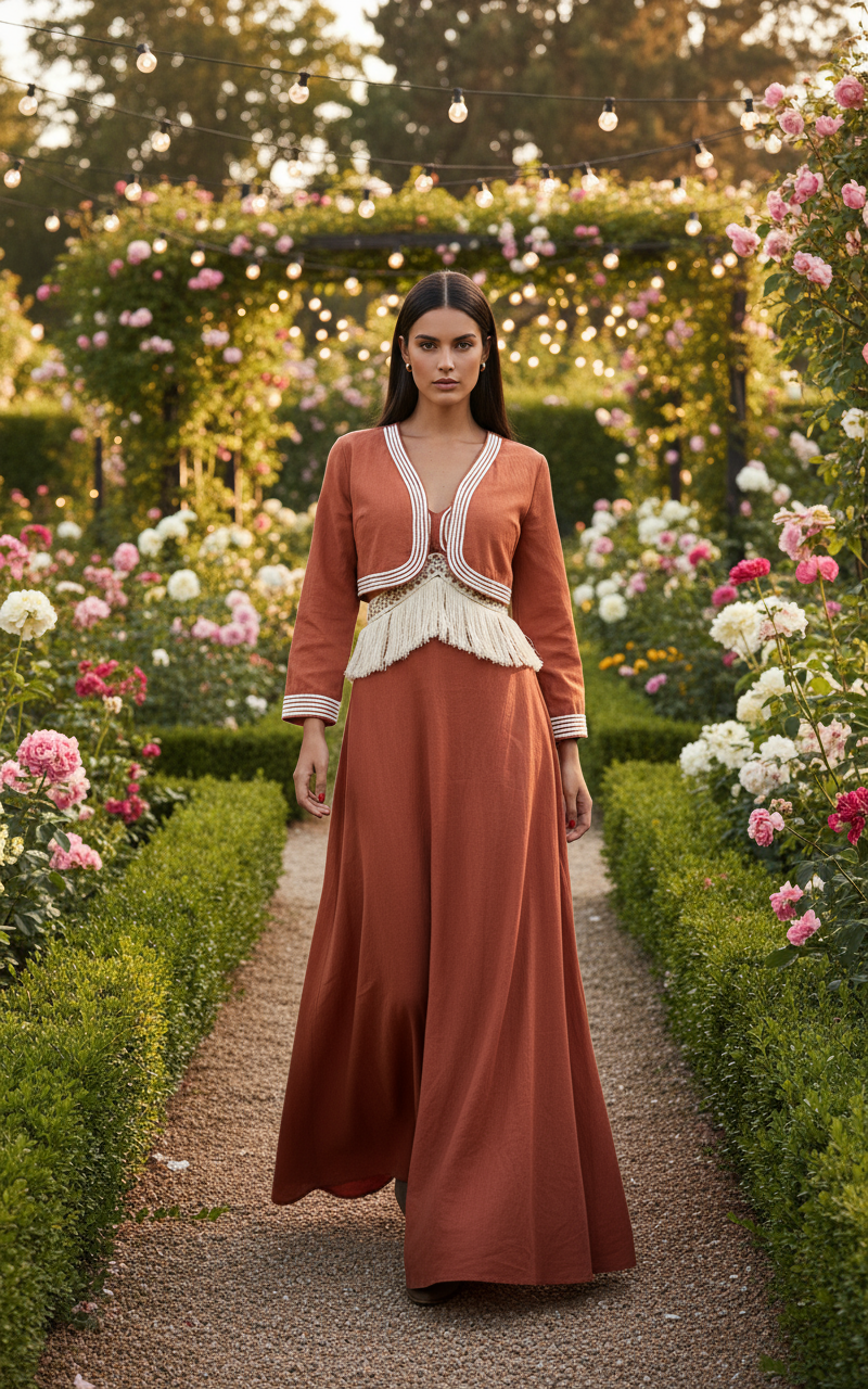 Organic Terracotta Dress