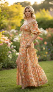 The Smocked Blue Silk Dress