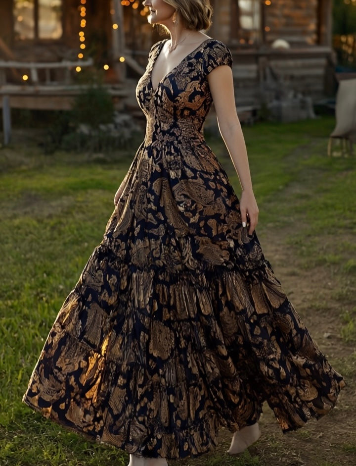 Serene Silk Maxi Dress