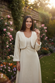 Organic Beige Boho Dress