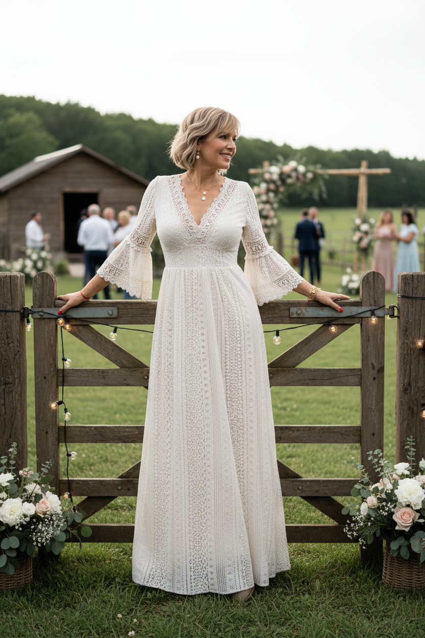 Sage Lace Dress