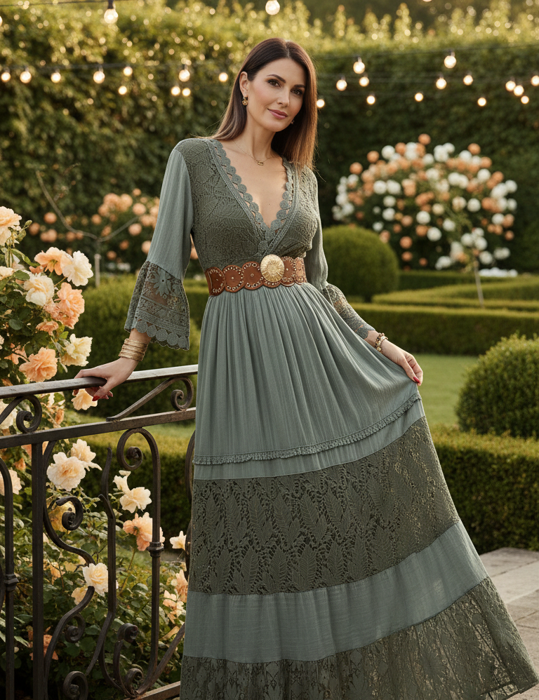 L'élégance bohème à l'état pur en bleu