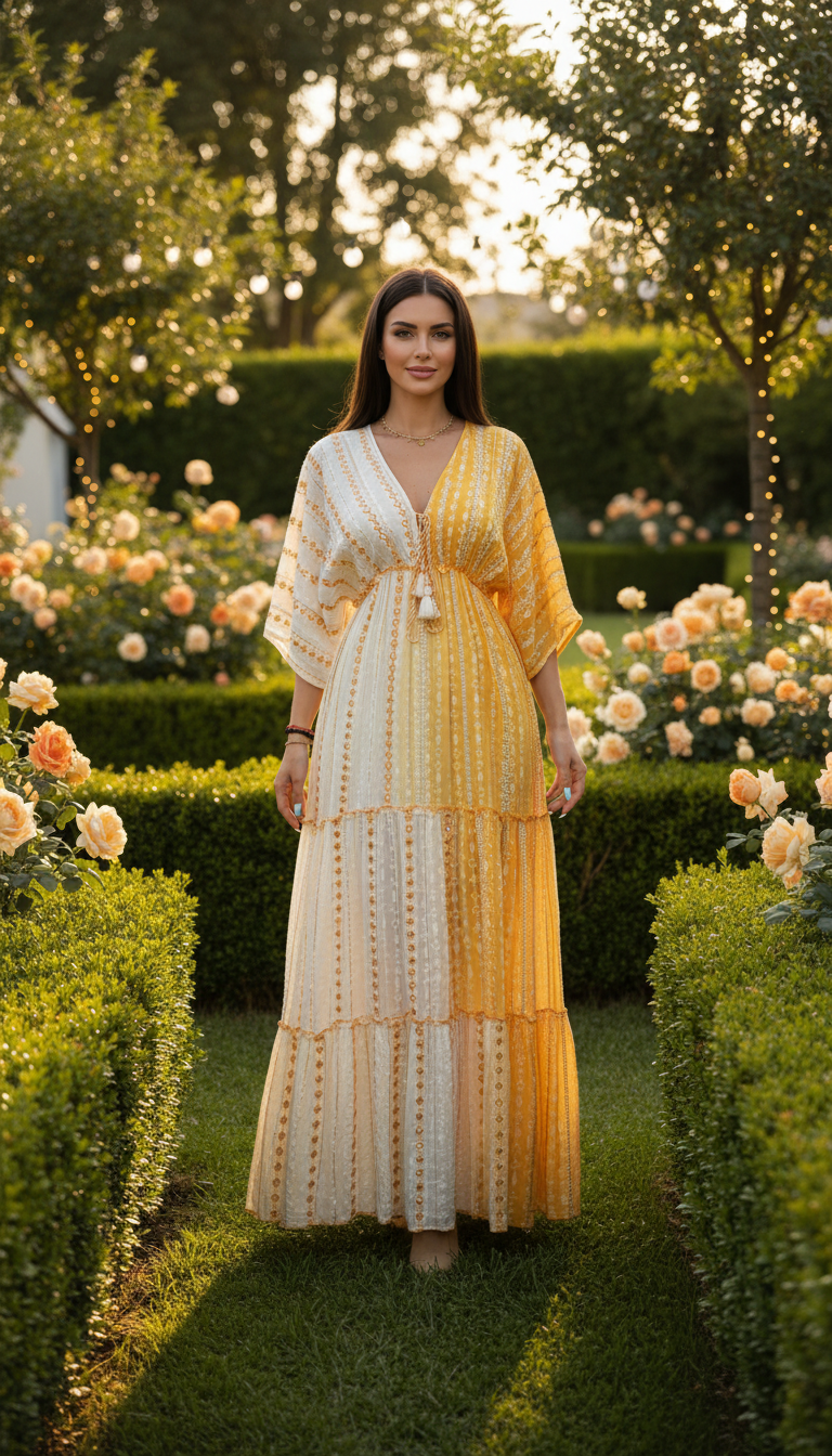 Golden Meadow Maxi Dress