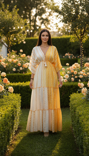 Golden Meadow Maxi Dress