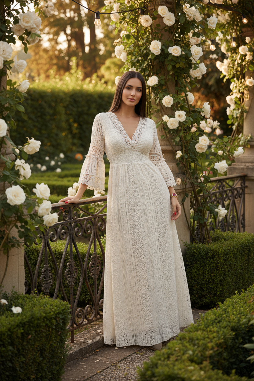 Sage Lace Dress