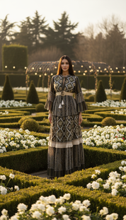 Golden Dusk Maxi Dress