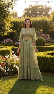 Emerald Garden Maxi Dress