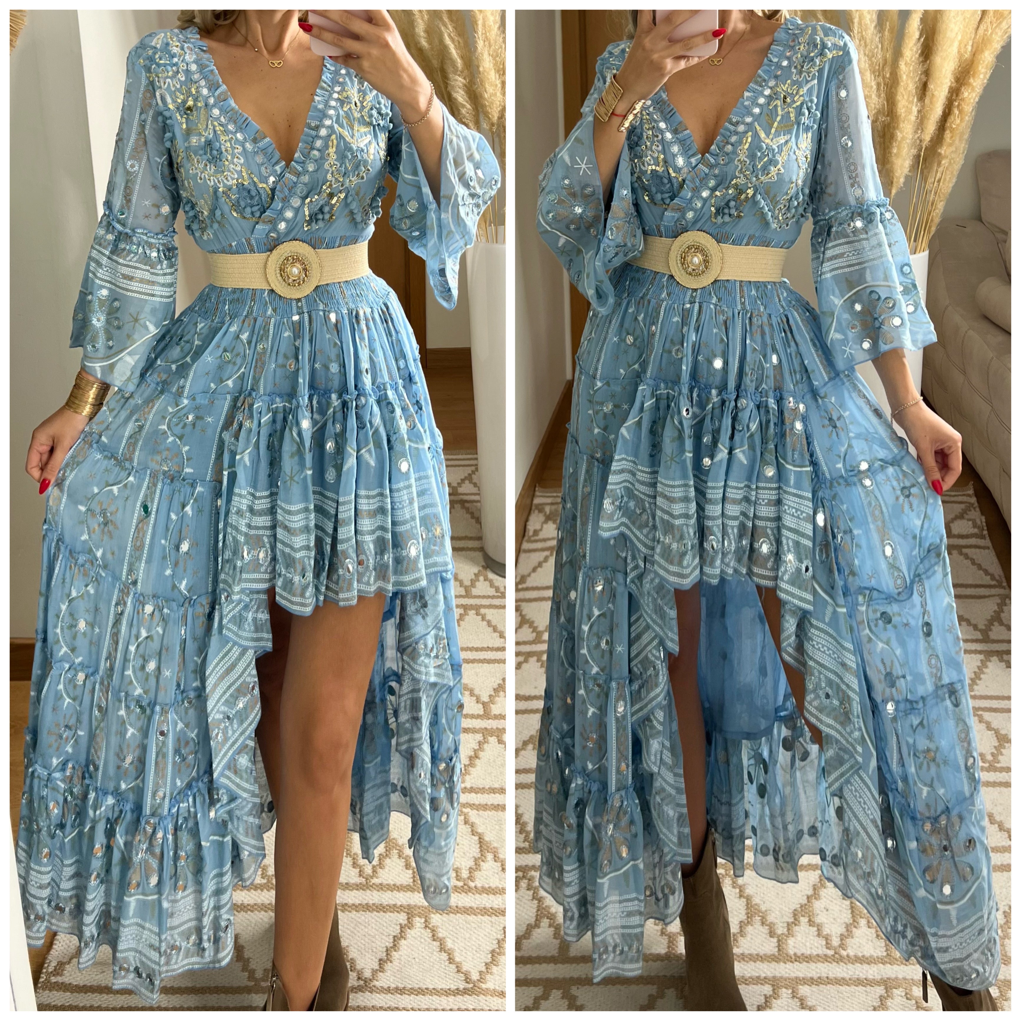 Spectacular Asymmetric Bohemian Dress