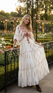 Amber Whisper Maxikleid