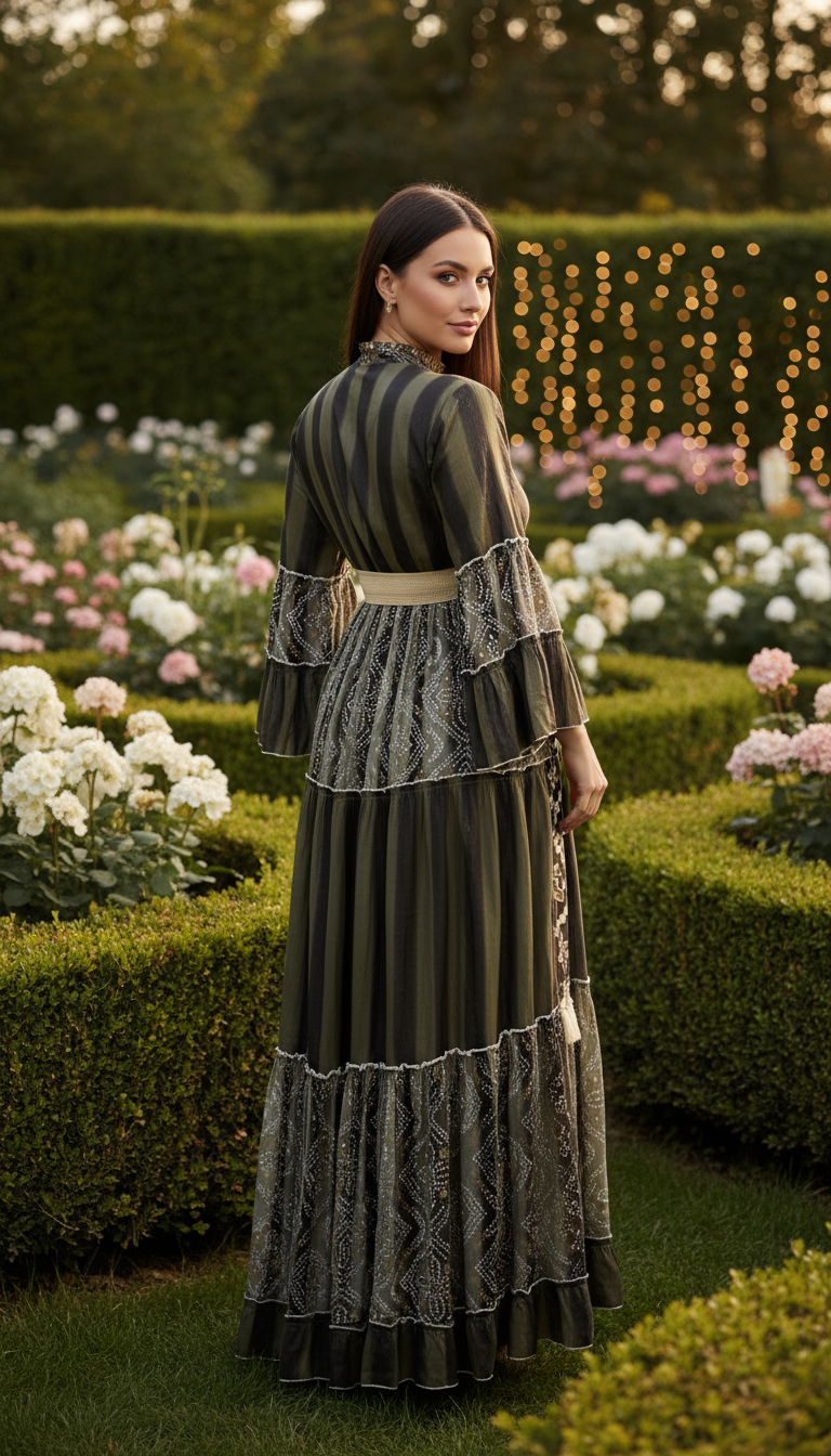 Golden Dusk Maxi Dress