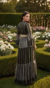 Golden Dusk Maxi Dress