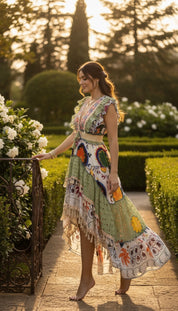 Robe longue Alma Garden