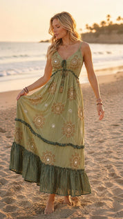 Robe longue Celestial Bloom