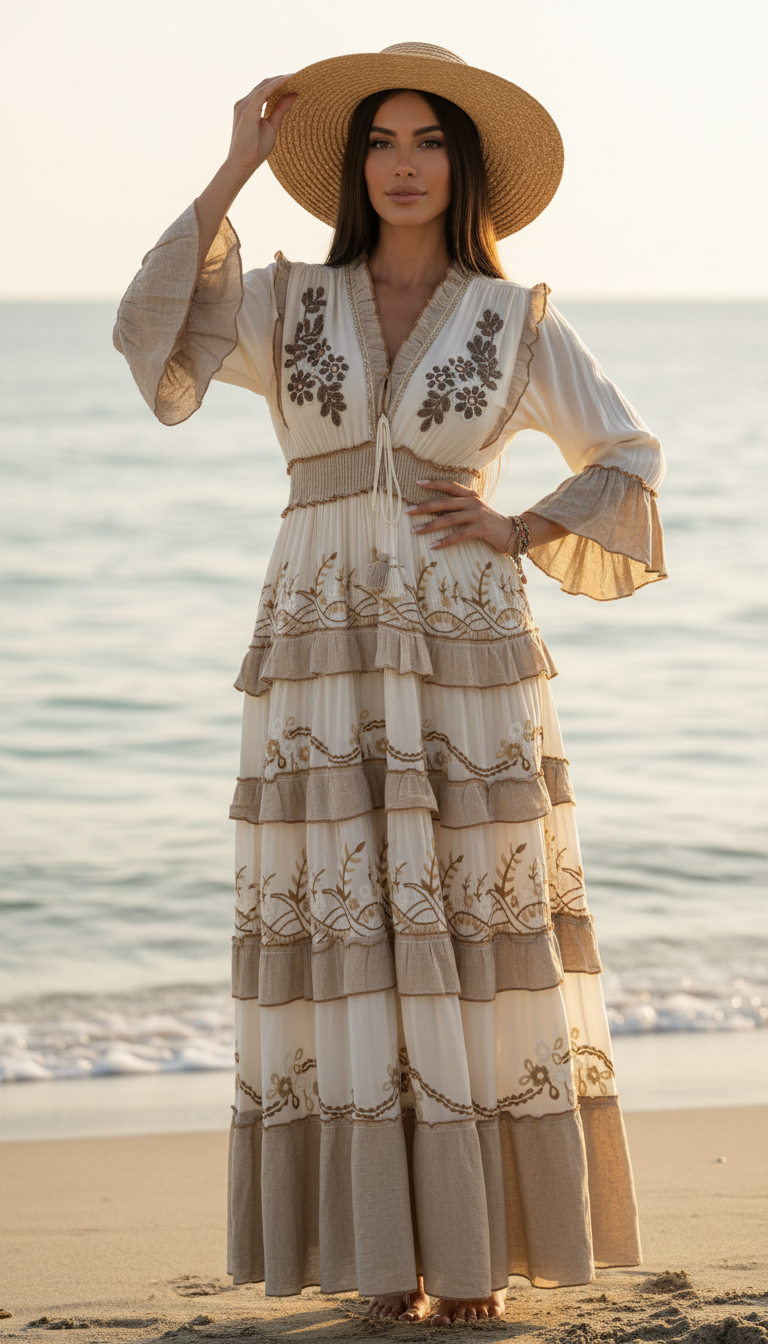 Amara Boho Maxi Dress
