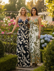 Robe longue bohème en viscose
