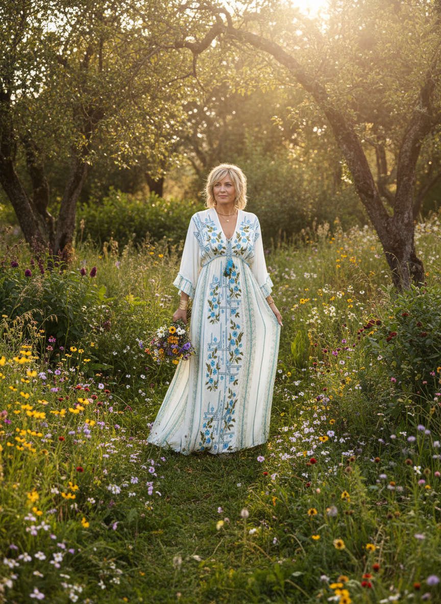 Boho Ethnic Maxi Dress