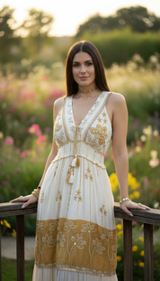 Amber Bloom Ritualkleid