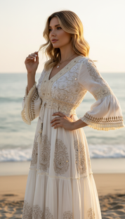 Boho Bloom Maxikleid