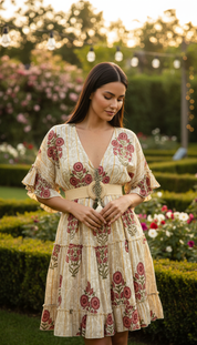 Rainbow Threads Mini Dress