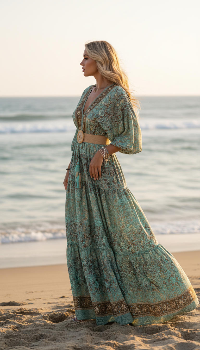 Elaria Silk Maxi Dress