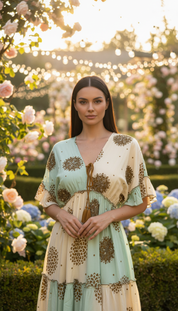 Bicolor Soft Garden Dress
