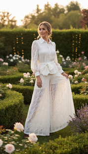 Zweiteiliges Set aus Bio-Spitze