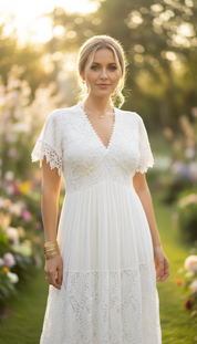 White Aura Maxi Dress