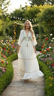 Golden Meadow Boho Gown