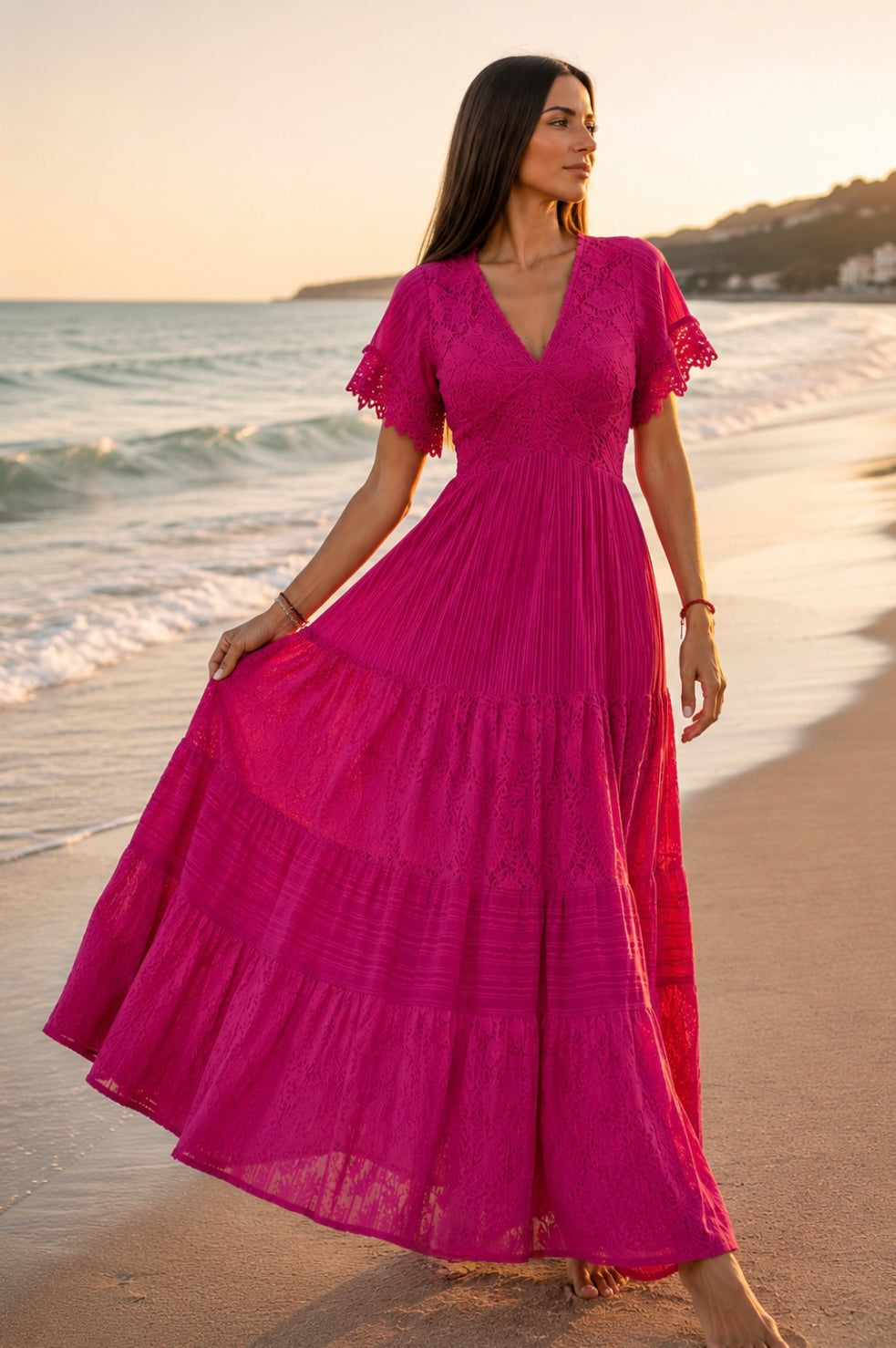 Pink Aura Maxi Dress
