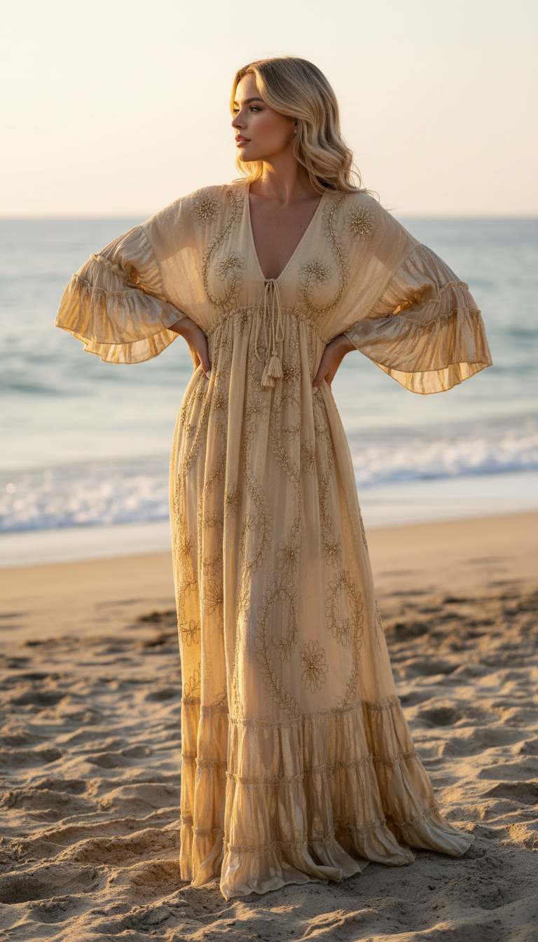 Golden Solana Maxi Dress