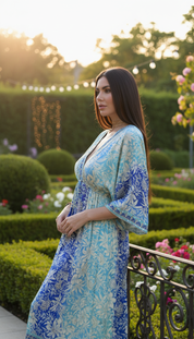 Golden Aura  Silk Dress