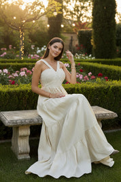 Organic Beige Boho Dress