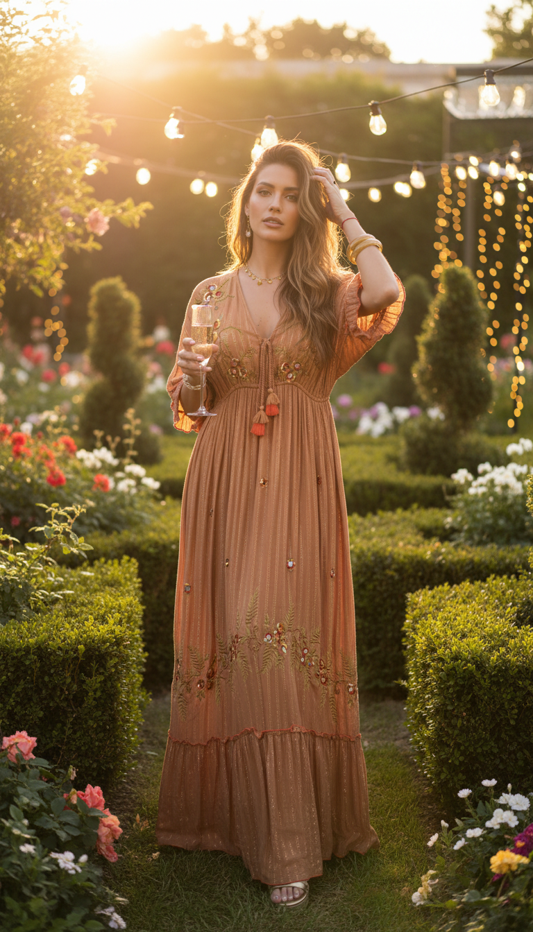 Sunlit Garden Maxi Dress