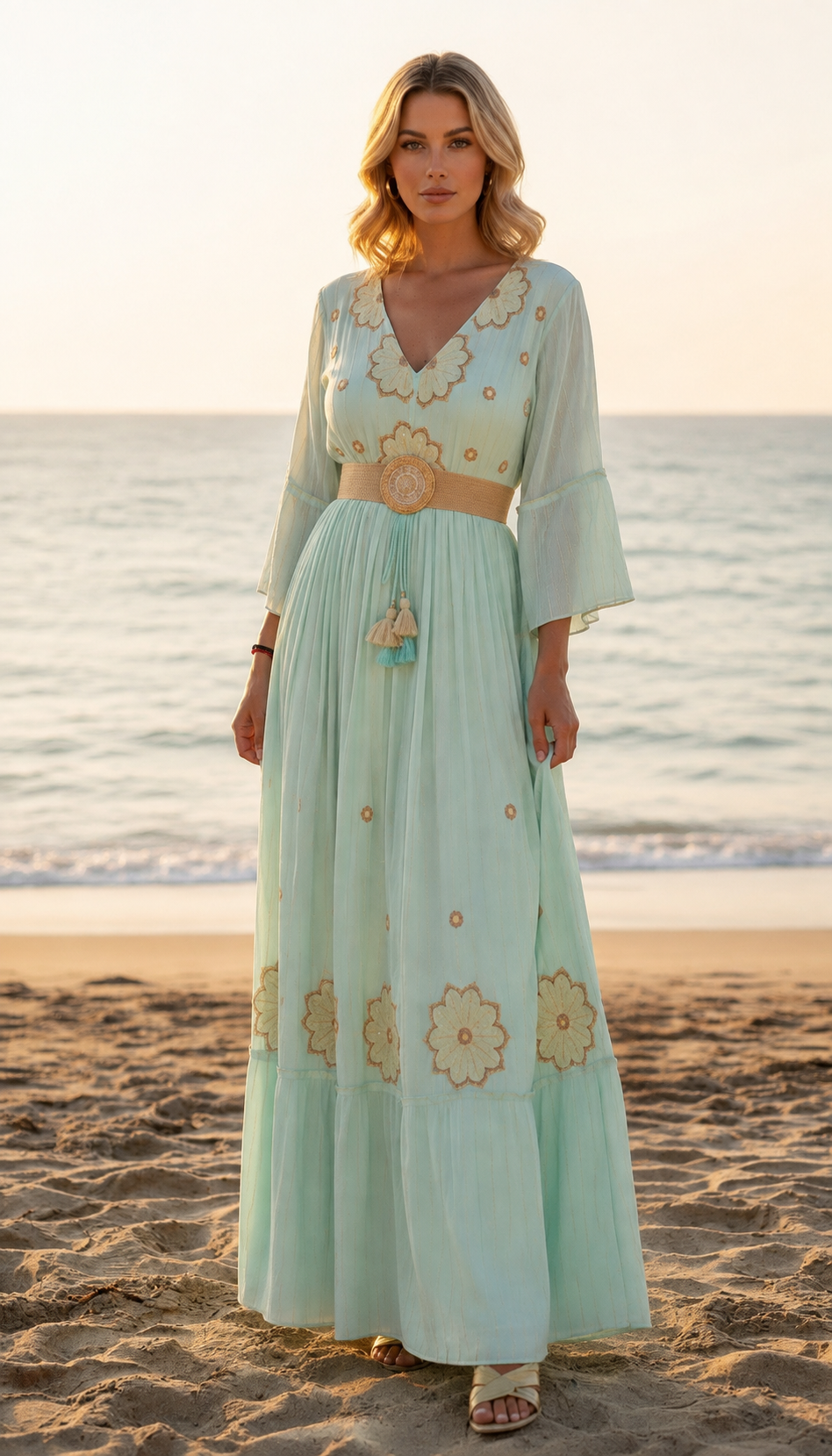 Alba Blue Maxi Dress