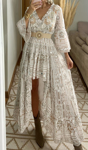 Spectacular Asymmetric Bohemian Dress