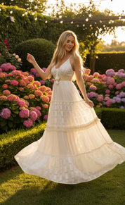 Evra Weißes Boho-Kleid