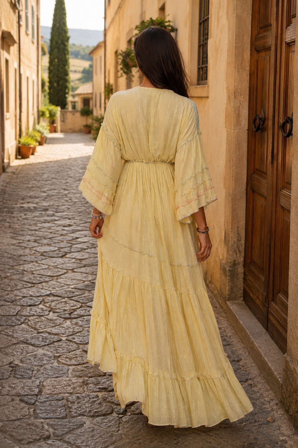 Mery Yellow Maxi Dress