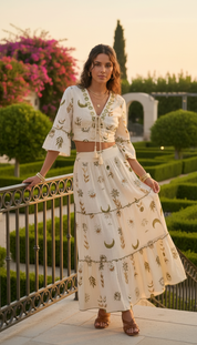 Ensemble bohème Fleur d'or